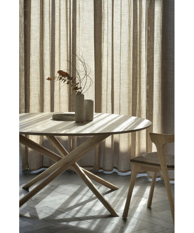 Mikado Round Solid Oak Dining Table