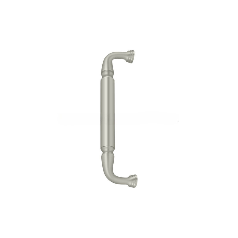 Deltana DP2575U5 Door Pull without Rosette, 10" in Antique Brass, Satin Nickel