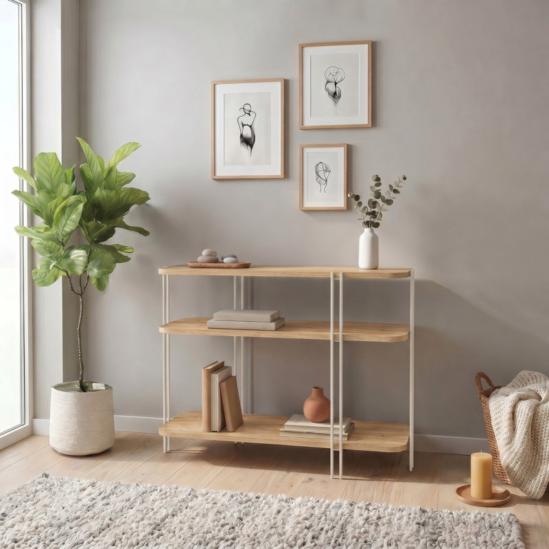 92 cm W Console Table, Natural