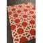 Tapis orange et blanc en laine touffeté à la main Acworth-1619205486