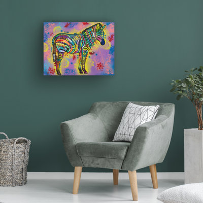 Zèbre des âges sur toile