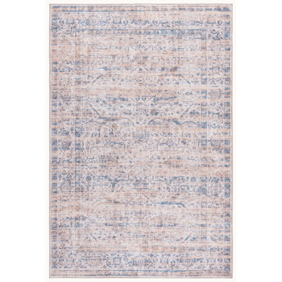 Vintage Heriz 600 Performance Machine Washable Oriental; Vintage Look Indoor Rug