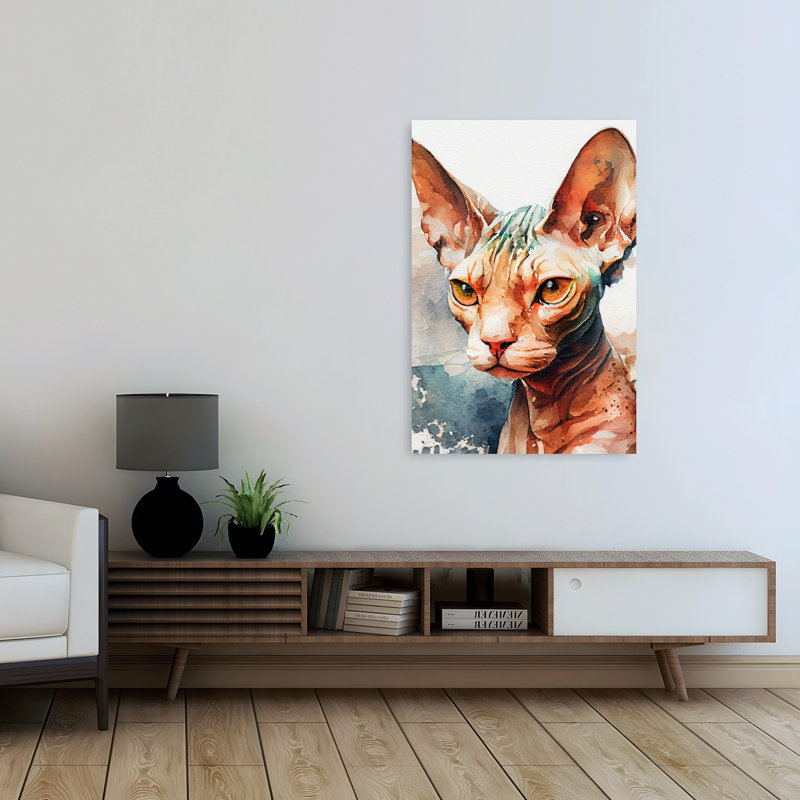 Reproduction d'art mural aquarelle, H 48 po x l 32 po