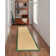 Nannette Handmade Medium Beige Berber with Green Cotton Border Area Rug