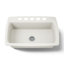 Cape Dory® 33" L x 22" W x 9-5/8" Under-Mount Single-Bowl Kitchen Sink with 5 Oversize Faucet Holes