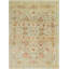 Tapis de zone en laine bleu/beige 12 pi x 16 pi 9 po noué la main one-of-kind Mehdi