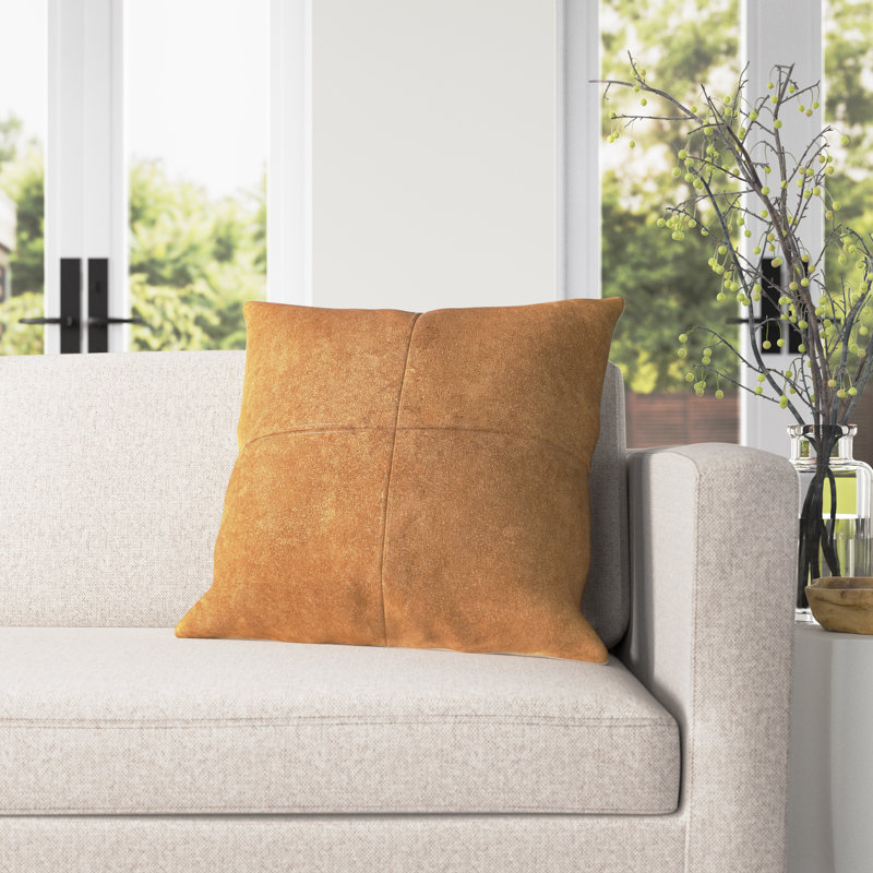 Barina Square Pillow Cover, Down, Camel
