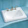 Promenade® Vitreous China Rectangular Drop-in Bathroom Sink with Overflow