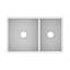 Évier de cuisine de style campagnard à cuves doubles en béton de L 33 po x l 21 po avec tablier NativeStone®-17150750