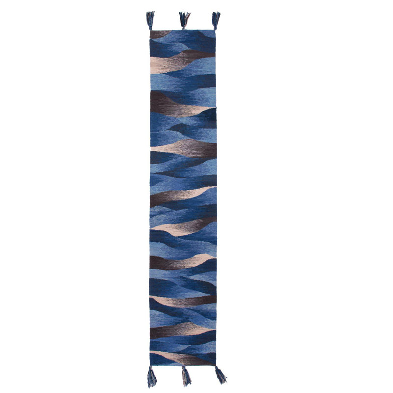 Adetutu Waves In Motion Wool Table Runner