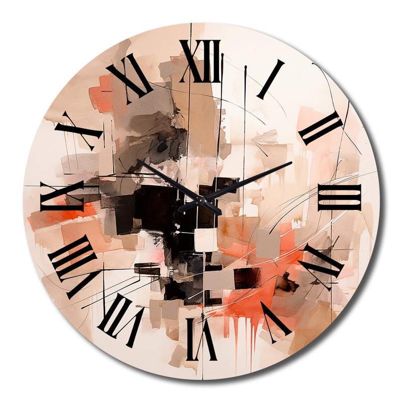 Horloge murale déco en métal, Grand