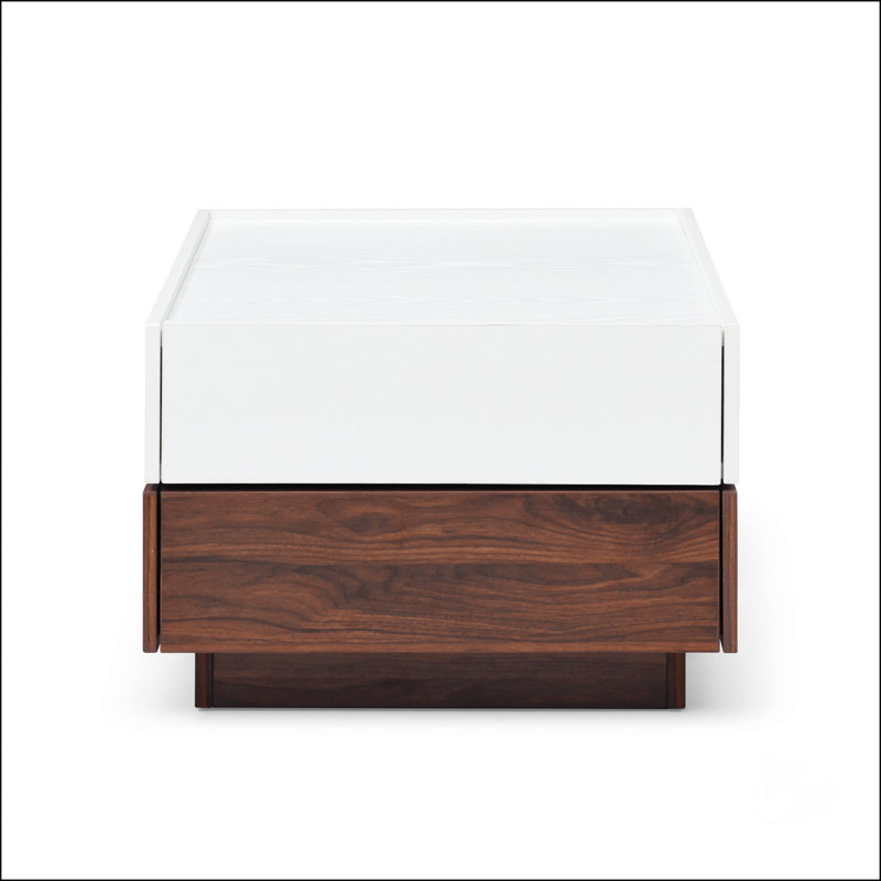 Rotating Coffee Table With 2 Drawers