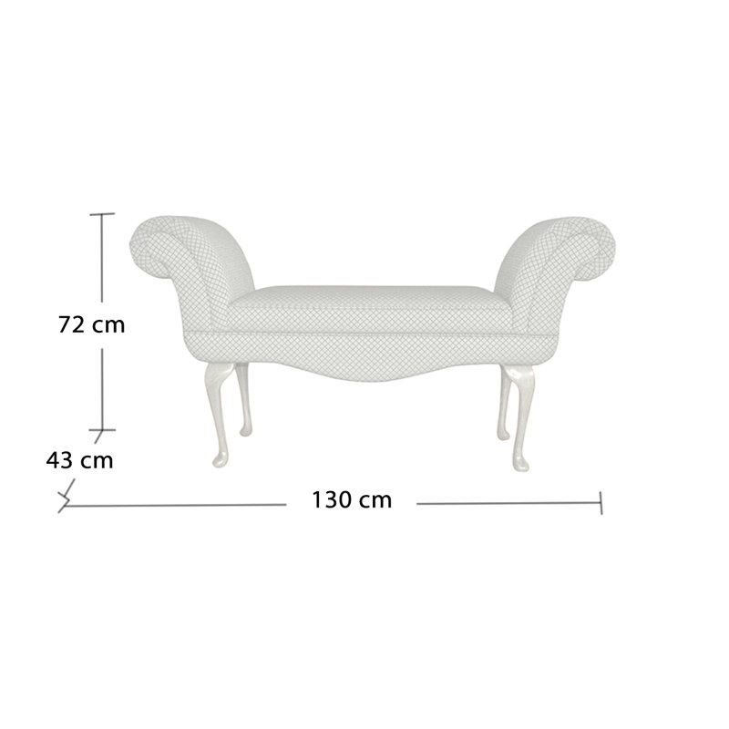 Lemus Polyester Blend Upholstered Bench, Light Oak, Farina Brown