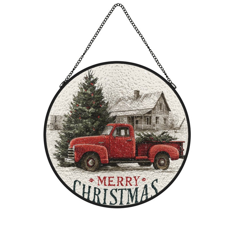 Merry Christmas, 3,5 x 3,5 po (9 x 9 cm)