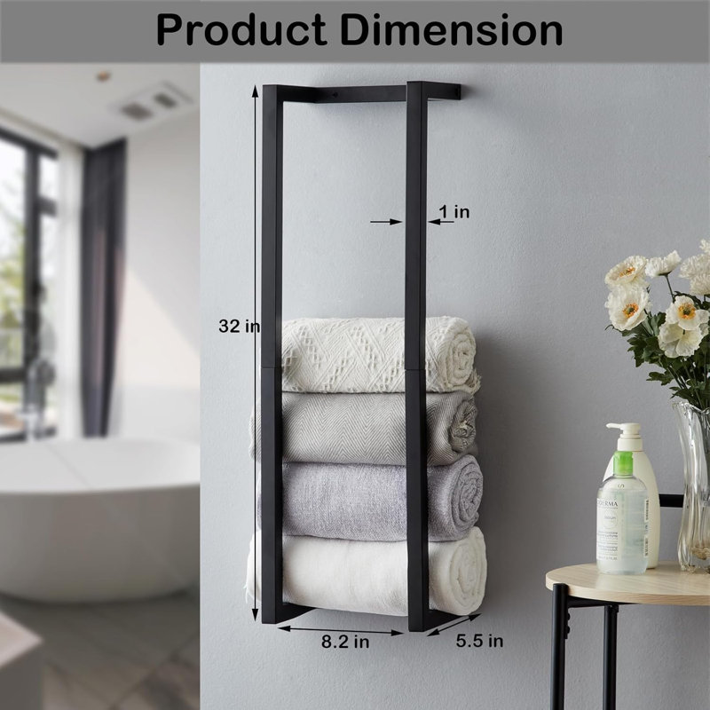 bathroom towel rack