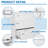 Dianney 35.43 " Wide 3 Steel-1008706606