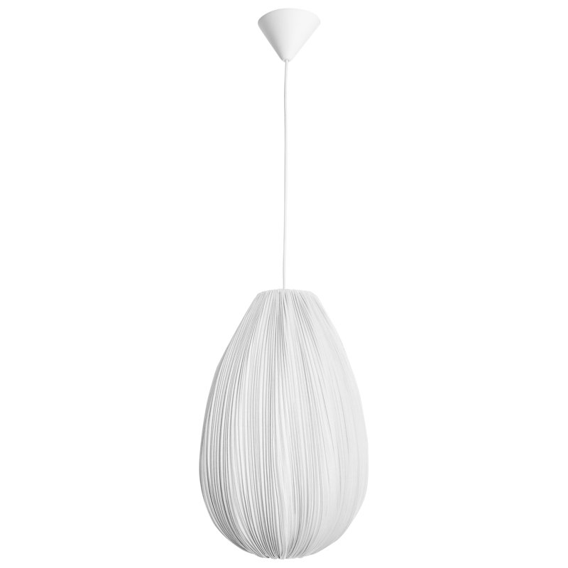 1 - Light Natural Simple Pendant, White
