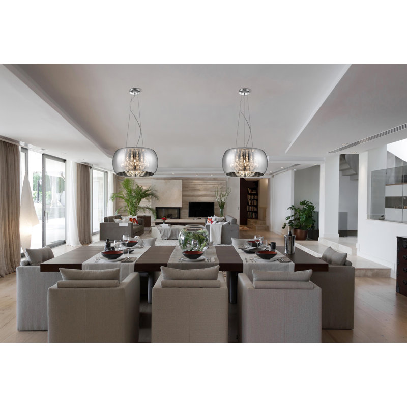 Accomac 5 - Light Chrome Unique/Statement Pendant