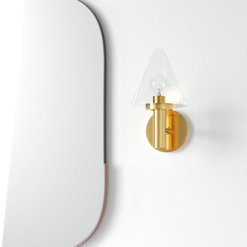 Evana 1 - Light Bath Sconce, Aged Brass