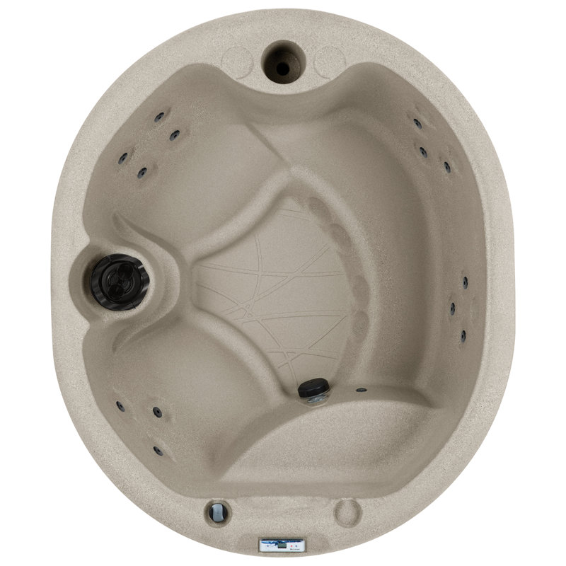 Lifesmart Spas LS200 110 Volt 4-Person 13-Jet Oval Plug and Play Hot Tub, Sand