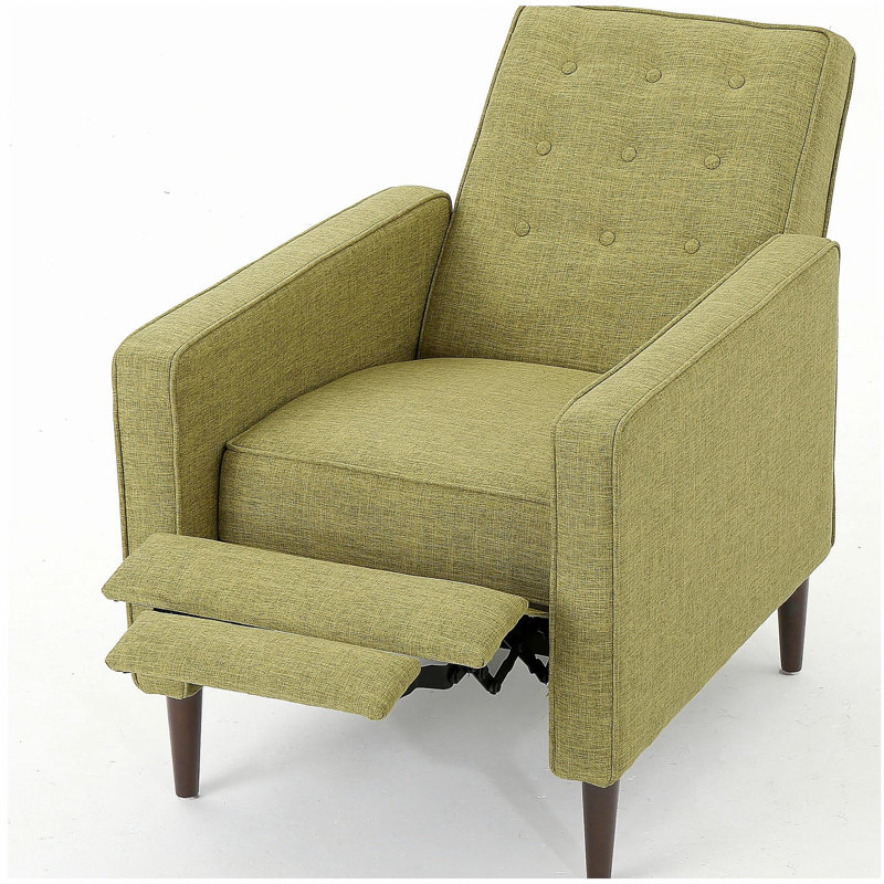 Canapé inclinable en tissu Mid-Century, Tissu vert