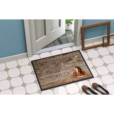 Tapis d’entrée antidérapant d’intérieur antidérapant Stilesville