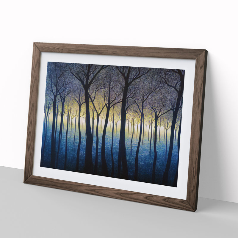 Fearless Forest - Single Picture Frame Print, 34cm H x 46cm W x 2cm D, Walnut Framed