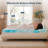 Molley 2'' Full Blue Wave Cooling Gel Memory Foam Mattress Topper-982325350-956806476