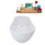 1501.1mm x 718.8mm Soaking Acrylic Bathtub