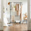Mccrady 130cm Rolling Clothing Rack