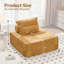 Canapé modulaire à assise profonde, canapé réglable en chenille à dossier réglable pour le salon de la chambre à coucher-957404556