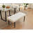 43.3-Inch Premium Soft Fabric, Modern Bench With Upholstery And Metal Legs-43028217