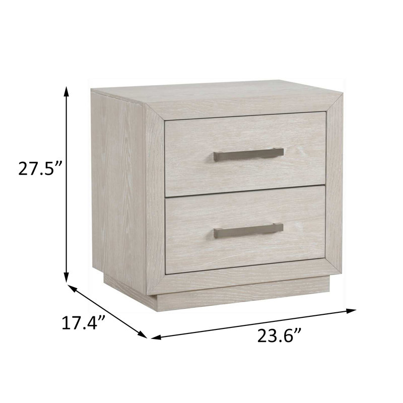 Table de chevet, gris clair