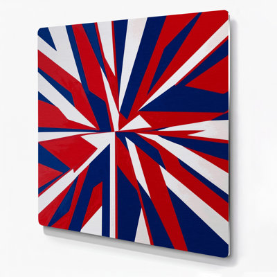 Hard Edge 2 Red Metal Wall Art