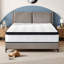 Matelas hybride 12 po - Mousse à mémoire de forme rafraîchissante et ressorts ensachés pour le soulagement de la pression et le soutien de la colonne vertébrale - Isolation de mouvement, support de bord - Comprimé, installation facile-506242691