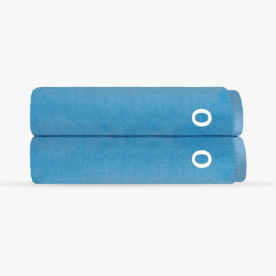 Monogrammed Cloer 2 pcs Turkish Bath Sheet Towels Set