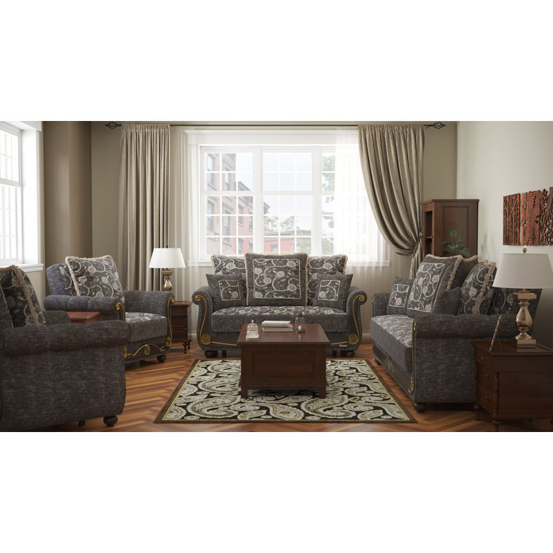 Causeuse convertible avec rangement Collection, Gris