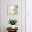 Wall mounted key box, Opens to the left, 30x30x5, Black, Delicate Foam and Stone Patterns, 