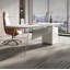 Bureau moderne en pierre frittée et acrylique Modern Minimalist-409451756