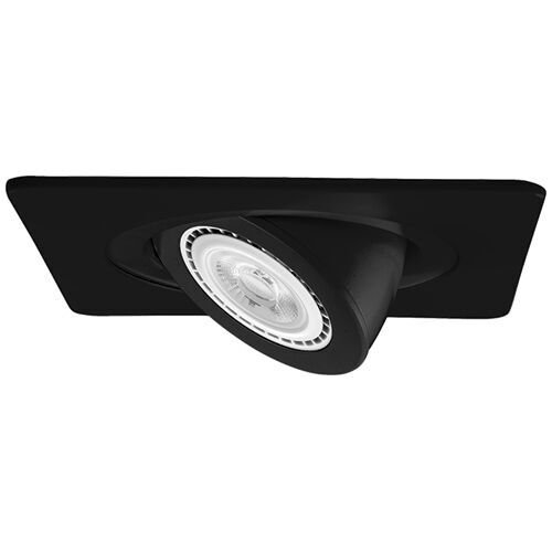 Garniture encastrée réglable 4" moulant, Noir
