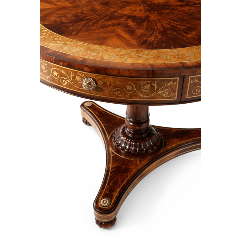 Essential Round Mahogany Wood Dining Table