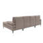 Canapé modulaire en U rembourré de polyester avec pieds en métal-1429916355