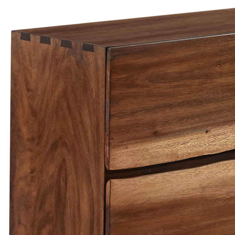 Commode double à 6 tiroirs en bois Seery