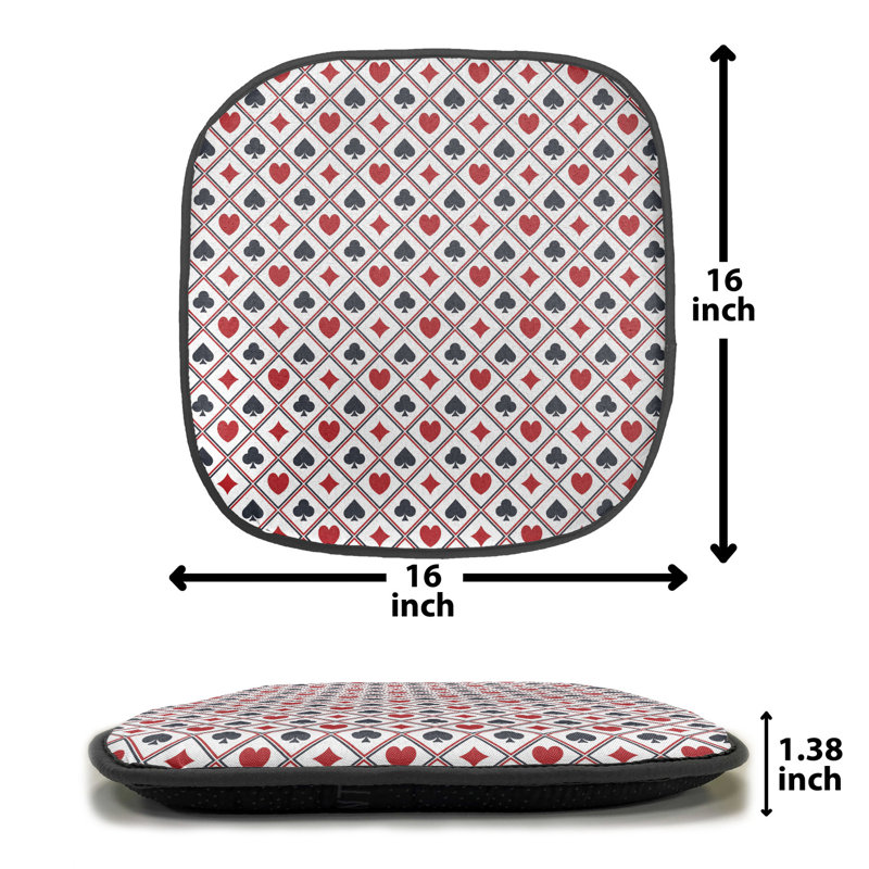 Outdoor 1.38'' Dining Chair Seat Cushion