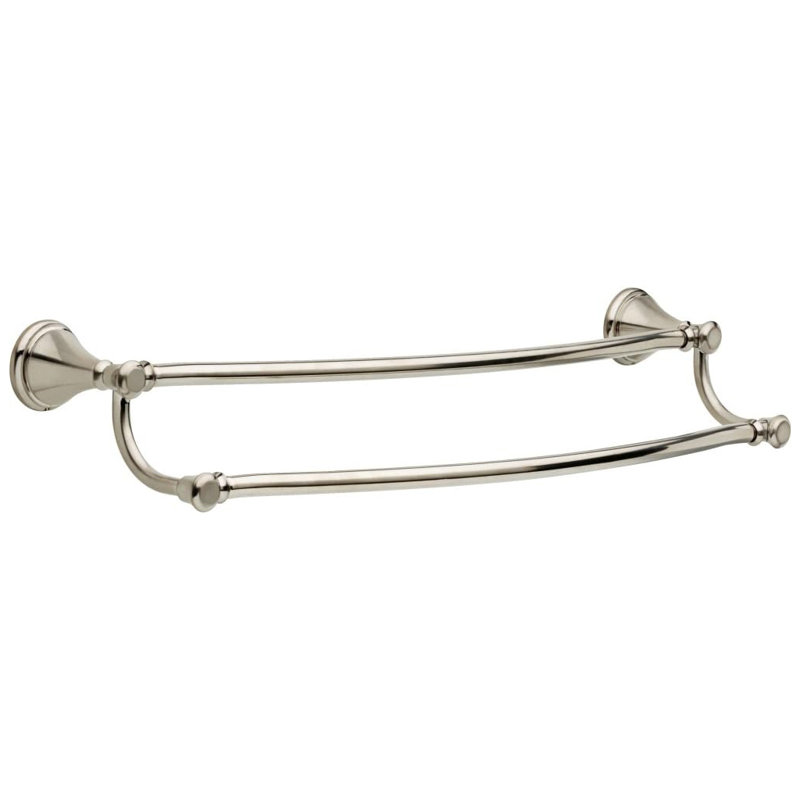 Double Towel Bar In Stainless Steel - 24-Inch Bathroom Hardware With Durable Zinc Construction, Easy Installation