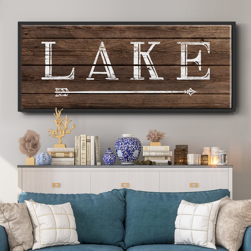 To the Lake - Toile encadrée, H 24 po x l 60 po