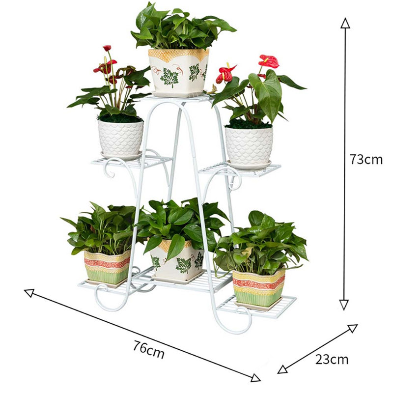 Eastep Metal Plant Stand, White