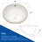 Myhomekeepers 16'' Ceramic Circular Bathroom Sink