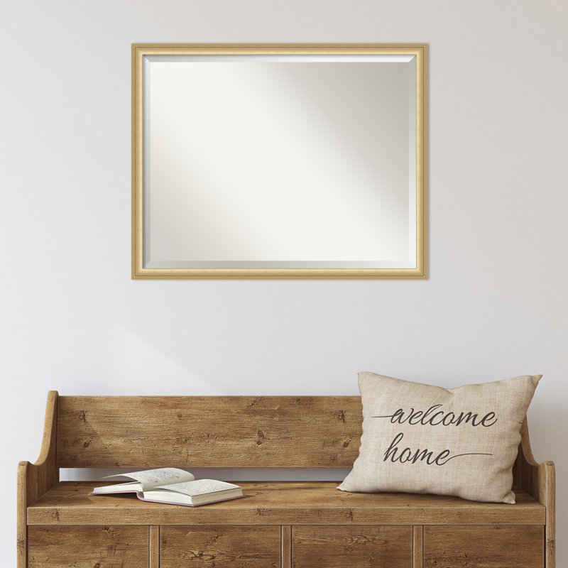 Miroir mural Florence, 23,75 po x 29,75 po, Or, Rectangle