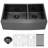 33'' L Double Bowl Stainless Steel Kitchen Sink
